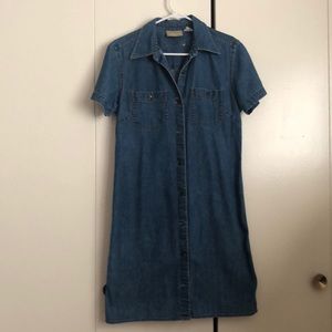 Denim Button Down Dress